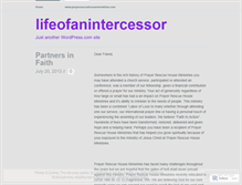 Tablet Screenshot of lifeofanintercessor.wordpress.com