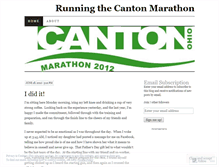 Tablet Screenshot of cantonmarathon.wordpress.com