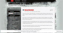 Desktop Screenshot of hereticconfessions.wordpress.com