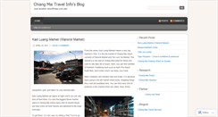 Desktop Screenshot of chiangmaitravelinfo.wordpress.com