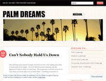 Tablet Screenshot of palmdreams.wordpress.com