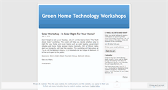 Desktop Screenshot of greenhometechnology.wordpress.com