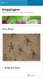 Mobile Screenshot of bloggingpec.wordpress.com