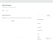 Tablet Screenshot of edcjfrancis.wordpress.com