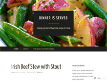 Tablet Screenshot of dinnerisserveddotorg.wordpress.com