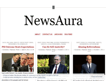 Tablet Screenshot of newsaura.wordpress.com