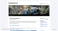 Desktop Screenshot of feedingseniors.wordpress.com
