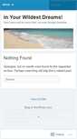 Mobile Screenshot of inyourwildestdreams.wordpress.com