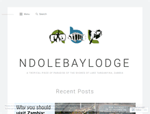 Tablet Screenshot of ndolebaylodge.wordpress.com