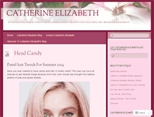 Tablet Screenshot of catherineelizabethhairandmakeup.wordpress.com