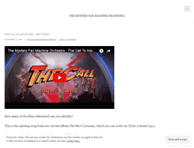 Tablet Screenshot of mysteryfaxmachineorchestra.wordpress.com