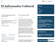 Tablet Screenshot of elinformadorcultural.wordpress.com