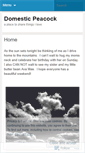 Mobile Screenshot of domesticpeacock.wordpress.com