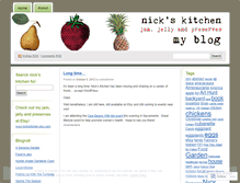 Tablet Screenshot of nickskitchen.wordpress.com