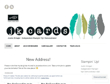 Tablet Screenshot of jkcards.wordpress.com