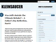 Tablet Screenshot of kleinsaucer.wordpress.com