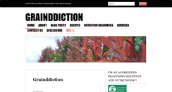 Desktop Screenshot of grainddiction.wordpress.com