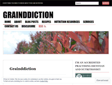 Tablet Screenshot of grainddiction.wordpress.com