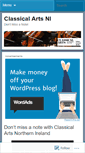 Mobile Screenshot of classicalartsni.wordpress.com