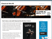 Tablet Screenshot of classicalartsni.wordpress.com