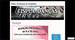 Desktop Screenshot of cispladancas.wordpress.com