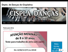 Tablet Screenshot of cispladancas.wordpress.com