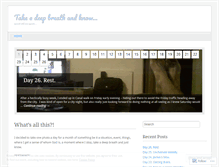 Tablet Screenshot of breatheindeeply.wordpress.com