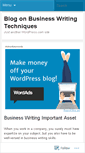 Mobile Screenshot of businesswritingpro.wordpress.com