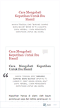 Mobile Screenshot of caramengobatikeputihanuntukibuhamil.wordpress.com