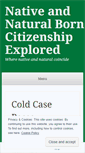 Mobile Screenshot of nativeborncitizen.wordpress.com