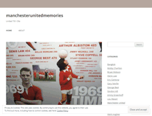 Tablet Screenshot of manchesterunitedmemories.wordpress.com