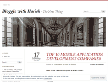 Tablet Screenshot of harishblog.wordpress.com