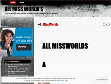 Tablet Screenshot of missworlds.wordpress.com