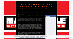 Desktop Screenshot of maxmuscletualatin.wordpress.com