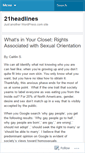 Mobile Screenshot of 21headlines.wordpress.com