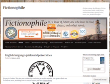 Tablet Screenshot of fictionophile.wordpress.com