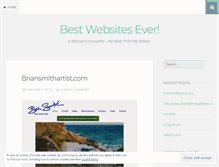 Tablet Screenshot of bestwebsitesever.wordpress.com