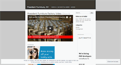 Desktop Screenshot of presidentfurniture.wordpress.com