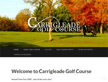 Tablet Screenshot of carrigleadegolf.wordpress.com