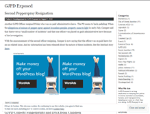Tablet Screenshot of gjpdexposed.wordpress.com