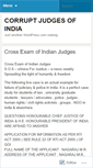 Mobile Screenshot of corruptindianjudges.wordpress.com