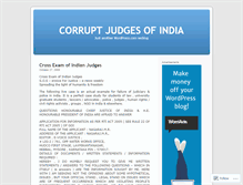Tablet Screenshot of corruptindianjudges.wordpress.com