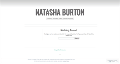 Desktop Screenshot of natashaburton.wordpress.com