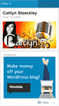 Mobile Screenshot of caitlynstoeckley.wordpress.com