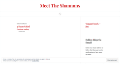 Desktop Screenshot of meettheshannons.wordpress.com