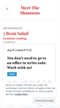 Mobile Screenshot of meettheshannons.wordpress.com