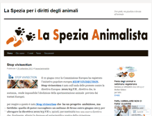 Tablet Screenshot of laspezianimalista.wordpress.com