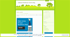 Desktop Screenshot of oaklandwildflowerfarm.wordpress.com