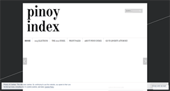 Desktop Screenshot of pinoyindexph.wordpress.com