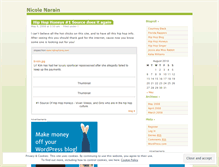 Tablet Screenshot of nicolenarain.wordpress.com